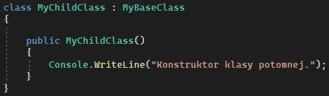 Dziedziczenie w języku C#