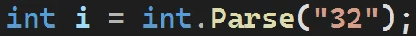 Metoda "Parse" w języku C#