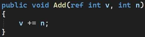 Słowo kluczowe "ref" w języku C#