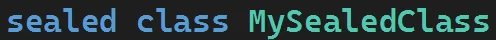 Słowo kluczowe "sealed" w języku C# jako klasa zapieczętowana