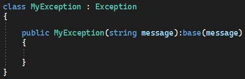 Tworzenie własnego wyjątku w języku C#
