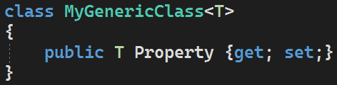 Klasa wykorzystująca typ generyczny w języku C#