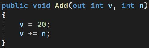 Słowo kluczowe "out" w języku C#