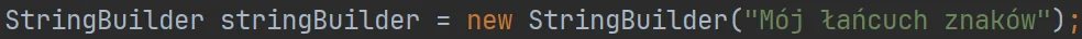 Klasa "StringBuilder" w języku Java