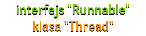 Klasa "Thread" i interfejs "Runnable" w języku Java