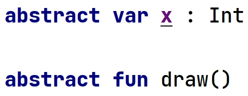 Słowo kluczowe "abstract" w języku Kotlin