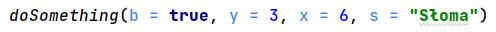 Argumenty nazwane w języku Kotlin