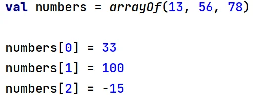 Modyfikacja wartości tablicy w języku Kotlin