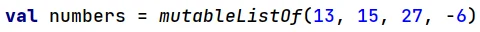 Funkcja "mutableListOf" w języku Kotlin