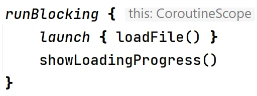 Funkcja "runBlocking" w języku Kotlin