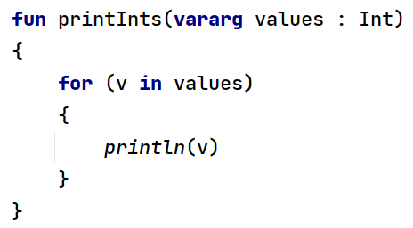 Słowo kluczowe "vararg" w języku Kotlin