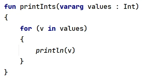 Słowo kluczowe "vararg" w języku Kotlin