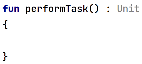 Typ "Unit" funkcji w języku Kotlin