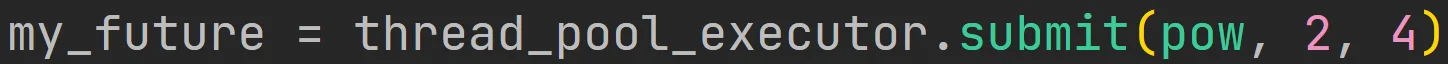 Metoda "submit" obiektu puli wątków z pakietu "concurrent" w języku Python