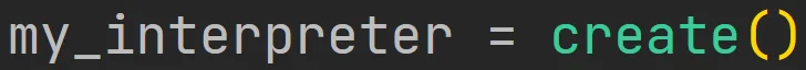 Tworzenie interpretera funkcją "create" z pakietu "concurrent" w języku Python