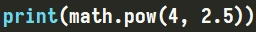Funkcja "pow" w module "math" w Pythonie