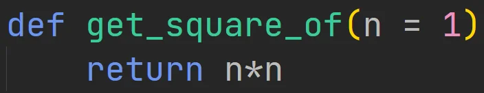 Funkcja z jednym parametrem z wartością domyślną zwracająca wartość w języku Python