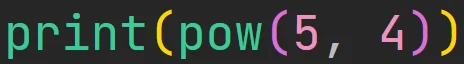 Funkcja "pow" w języku Python
