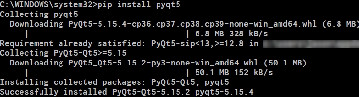 Instalacja w systemie "pip"