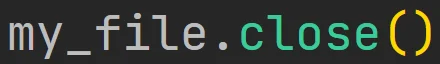 Metoda "close" pliku w języku Python