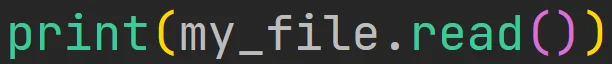 Metoda "read" pliku w języku Python
