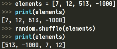 Metoda "shuffle" w Pythonie z modułu "random"