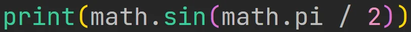 Metoda "sin" modułu "math" w języku Python