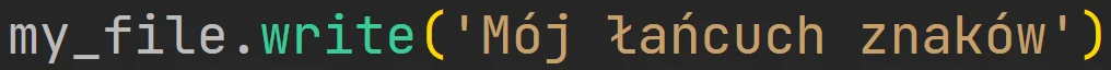 Metoda "write" pliku w języku Python