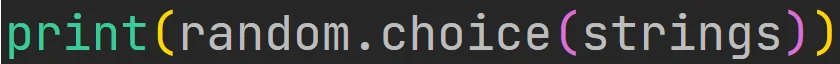 Metoda "choice" modułu "random" w języku Python