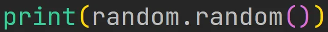 Metoda "random" modułu "random" w języku Python