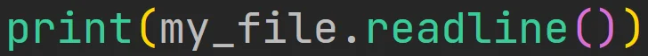 Metoda "readline" pliku w języku Python