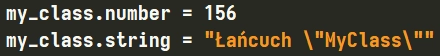 Odwoływanie się do danych składowych obiektu klasy w Pythonie