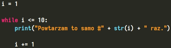 Pętla "while" w Pythonie