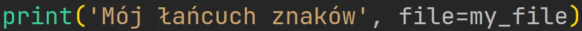 Zapis wyniku funkcji "print" do pliku w języku Python