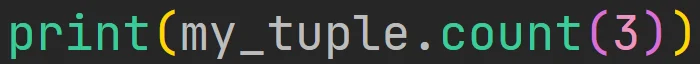 Metoda "count" krotki w języku Python