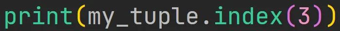 Metoda "index" krotki w języku Python