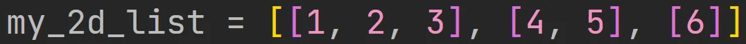 Lista dwuwymiarowa w języku Python
