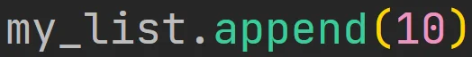 Metoda "append" listy w języku Python