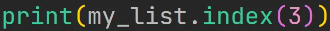 Metoda "index" listy w języku Python