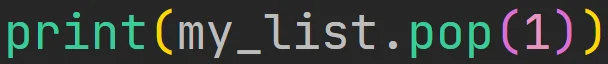 Metoda "pop" listy w języku Python