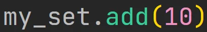 Metoda "add" zbioru w języku Python