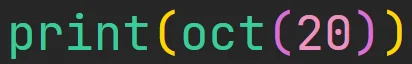 Funkcja "oct" w języku Python