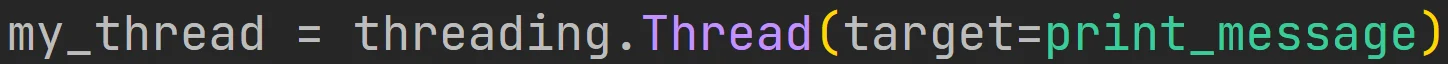 Użycie konstruktora wątku z modułu "threading" z przypisaniem funkcji bez parametrów w języku Python