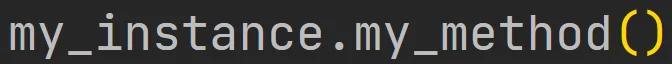 Wywołanie metody obiektu w języku Python