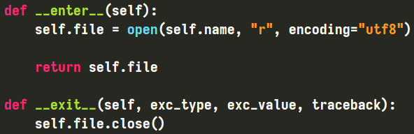 Metody "__enter__" oraz "__exit__" w klasie w Pythonie