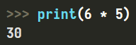 Mnożenie wstawione do funkcji "print" w języku Python