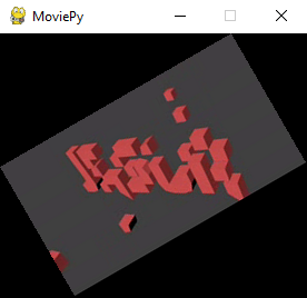Odtwarzanie obróconego filmu przy pomocy metody "rotate" klasy "VideoFileClip" w Pythonie