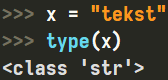 Typ danych "str" w Pythonie