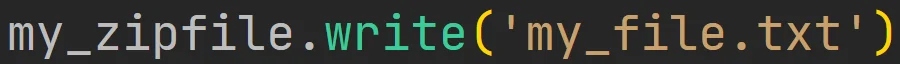 Metoda pliku ZIP z pakietu "zipfile" w języku Python
