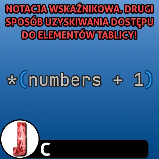 Notacja wskaźnikowa w języku C